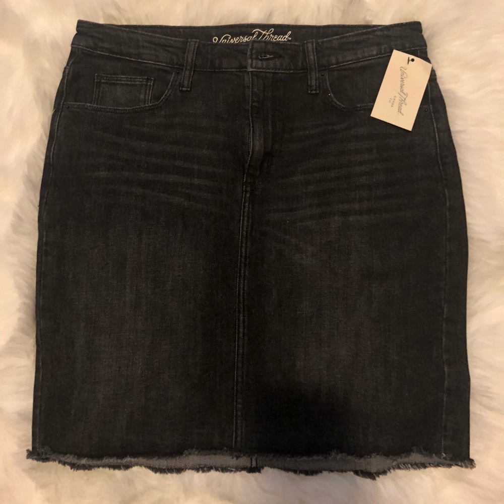 Jean Skirt Above the Knee